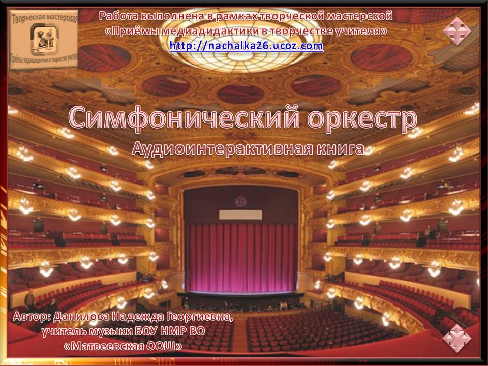 Данилова Н.Г. Аудио интерактивная книга «Симфонический оркестр»